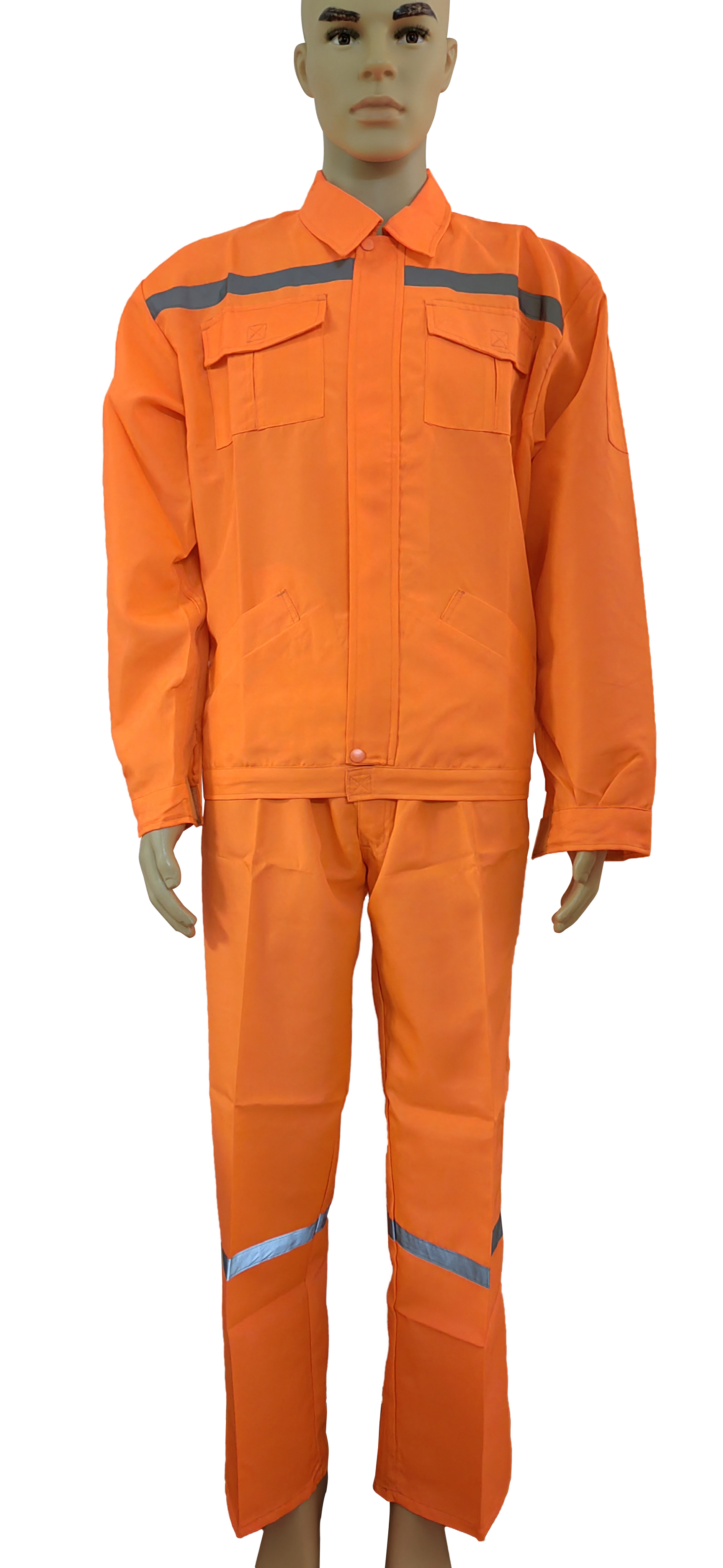 Orange Fluorescent Work Suit